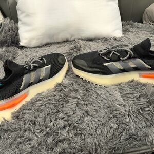 adidas Black and Gray Athletic Shoes